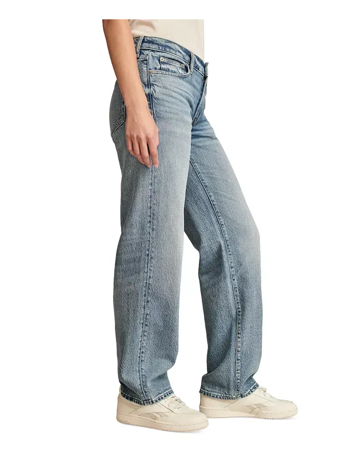 Женские широкие джинсы The Baggy с расклешенным силуэтом Lucky Brand — изображение 8 из 9
