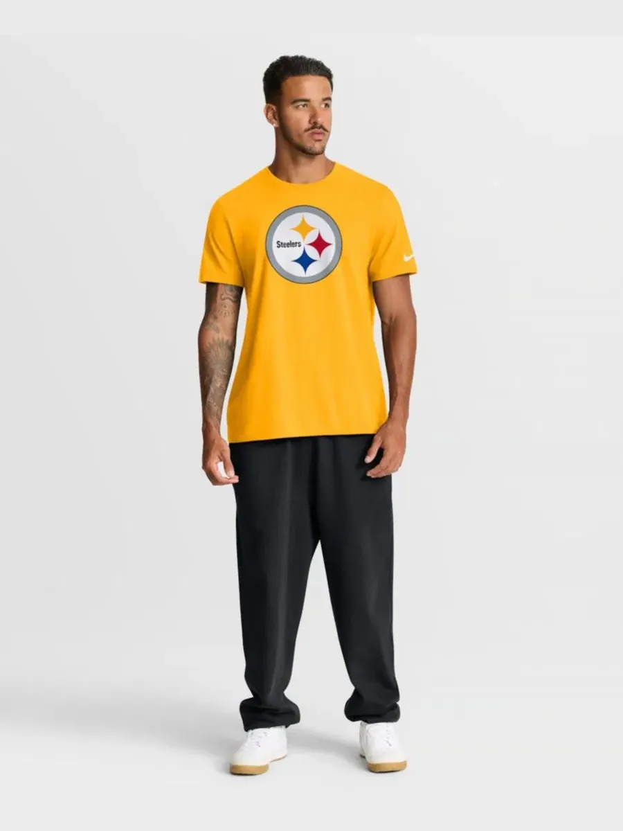 Мужская золотистая футболка с логотипом Pittsburgh Steelers Essential Nike — изображение 5 из 6, золото