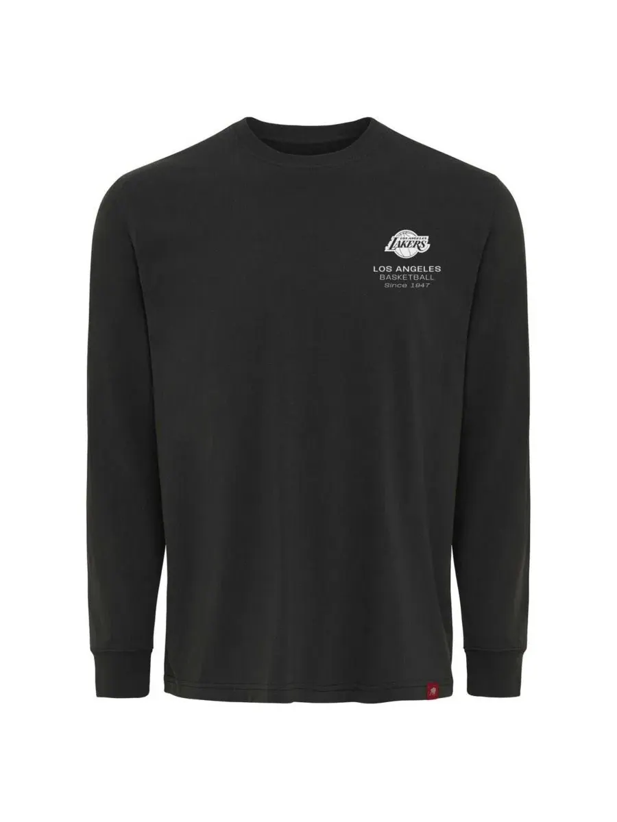 Мужская и женская взрослая футболка с длинными рукавами Sherwood Relaxed Fit Premium цвета антрацит — изображение 2 из 3