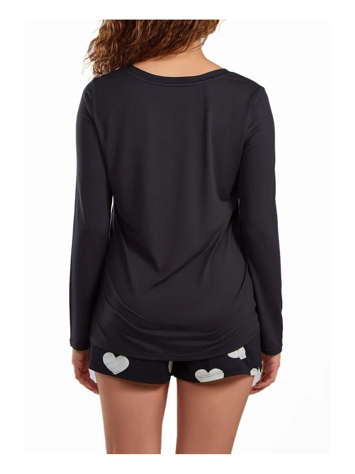 Женский короткий комплект пижам Henley из модала Kind Heart, ультрамягкий, удобный и уютный, из 2 — изображение 2 из 2