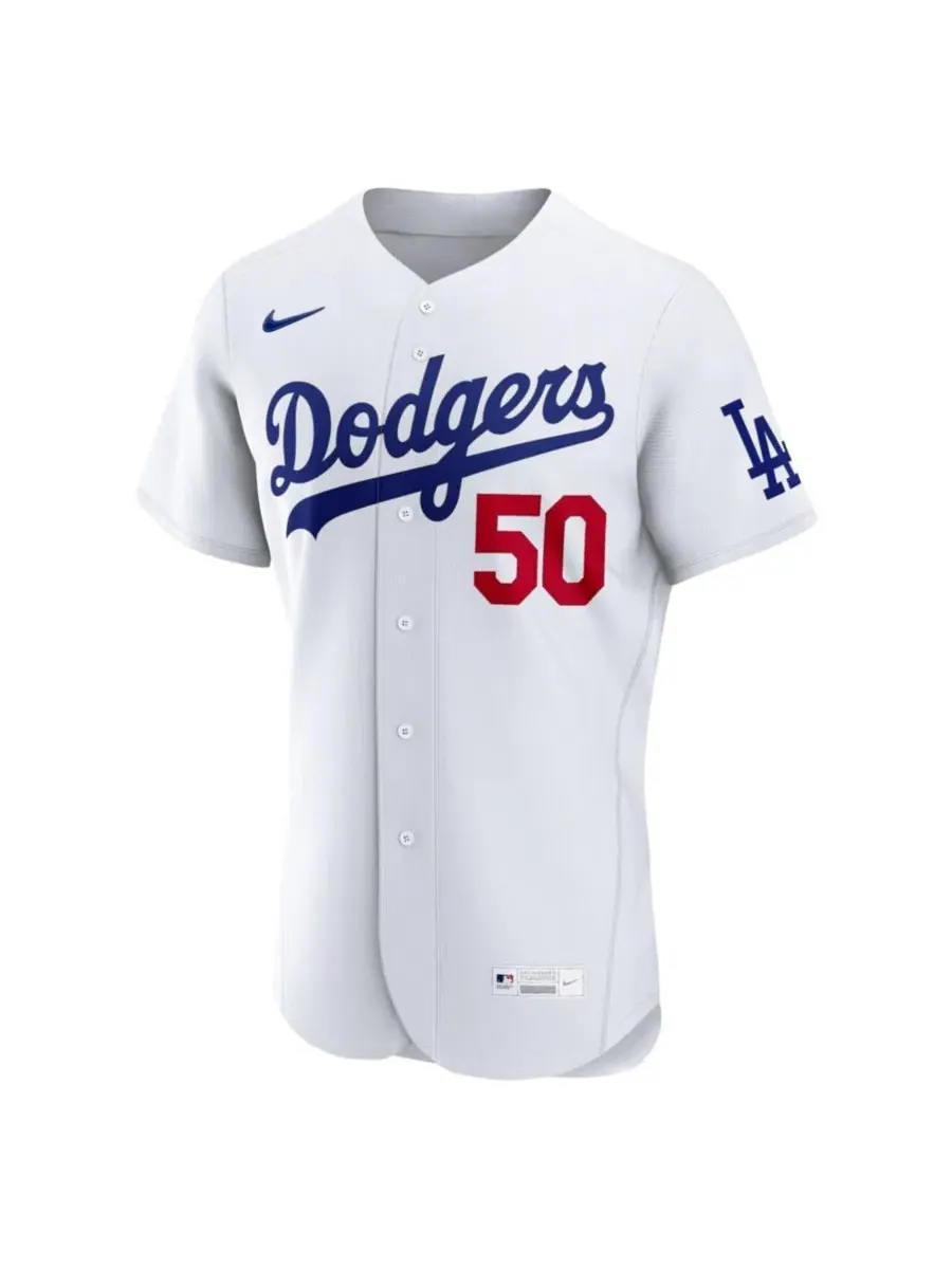 Мужская бейсбольная джерси Mookie Betts Los Angeles Dodgers Home Authentic Nike — изображение 2 из 5, белый