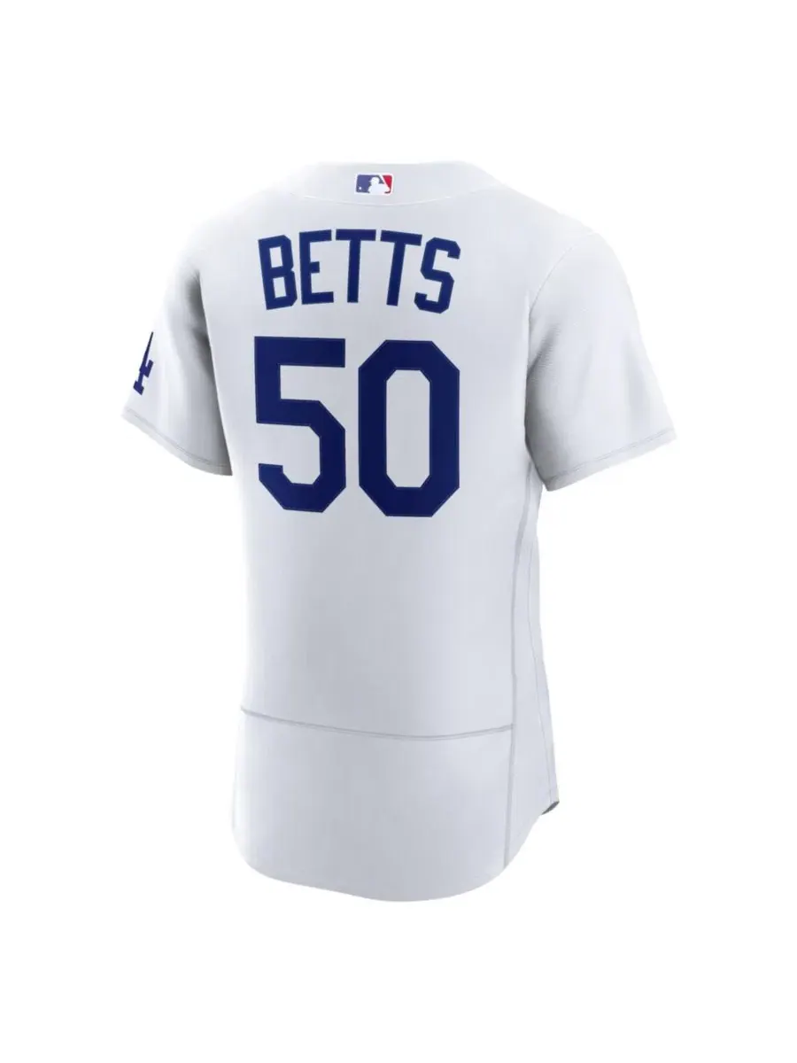 Мужская бейсбольная джерси Mookie Betts Los Angeles Dodgers Home Authentic Nike — изображение 3 из 5, белый