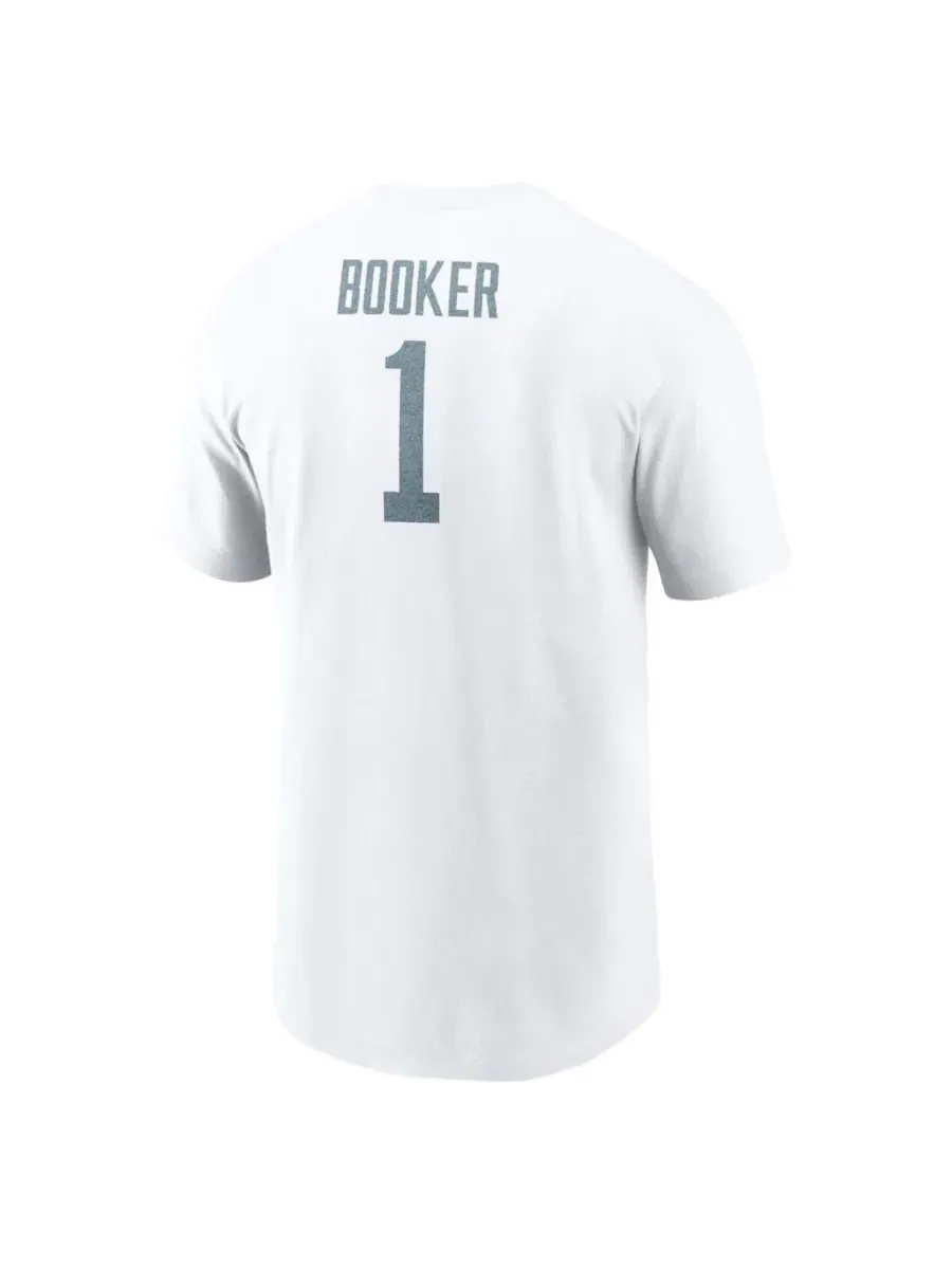 Футболка с принтом Devin Booker Alternate Denim Name & Number Nike — изображение 2 из 3, белый