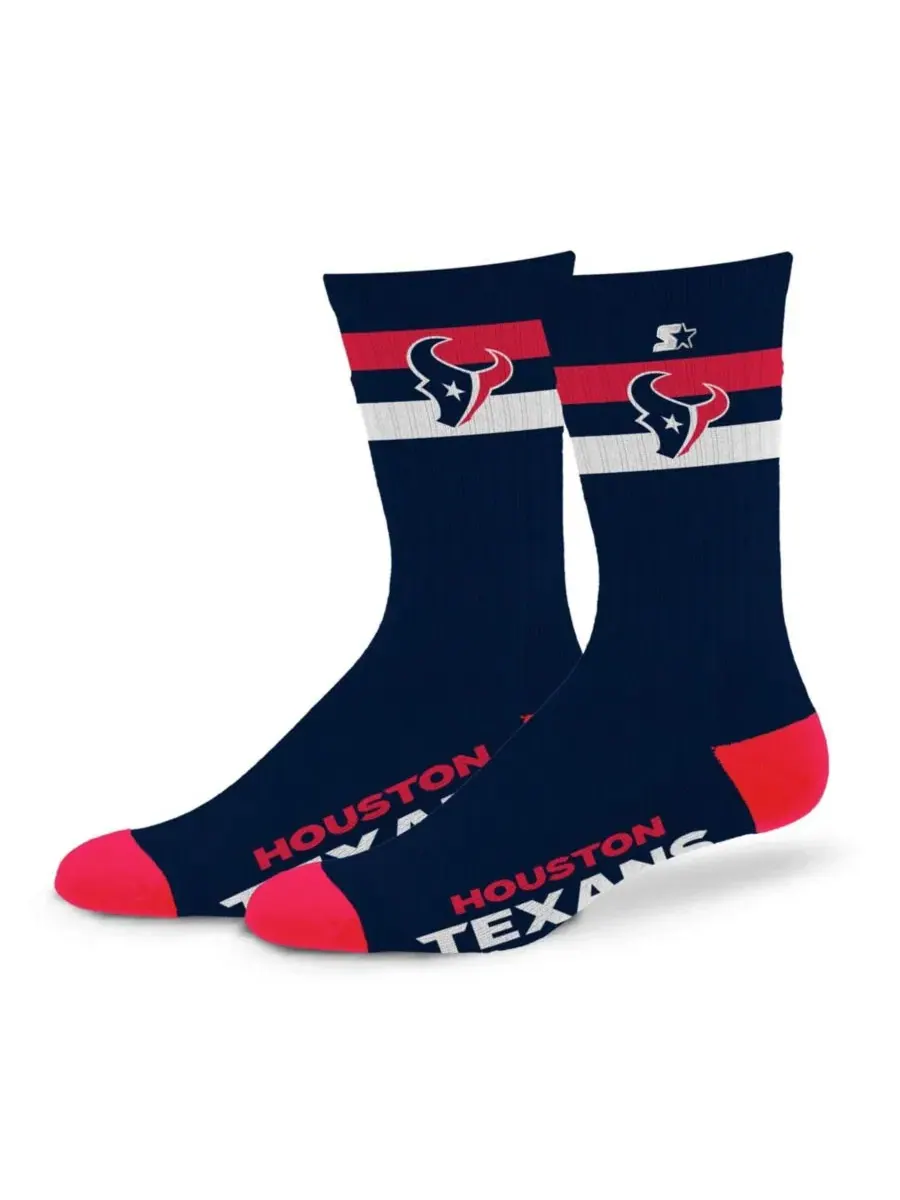 Носки с двумя полосами Houston Texans Team Color Starter