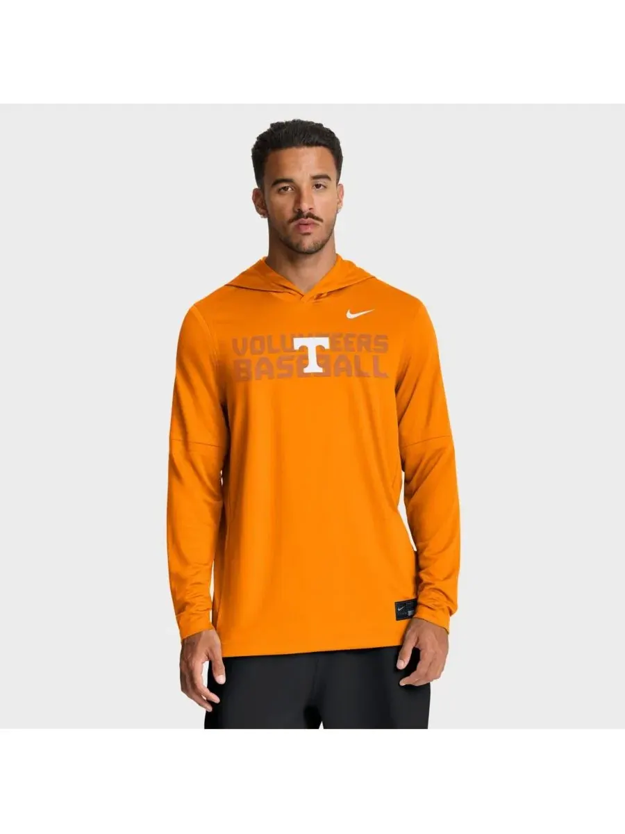 Футболка с капюшоном и длинным рукавом Tennessee Volunteers Dugout Dri-FIT Nike