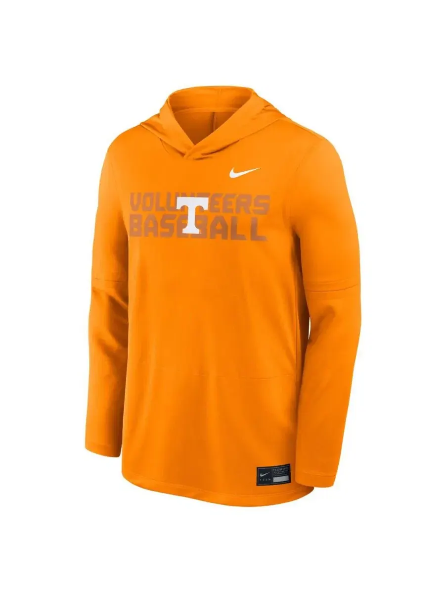 Футболка с капюшоном и длинным рукавом Tennessee Volunteers Dugout Dri-FIT Nike — изображение 2 из 4, оранжевый