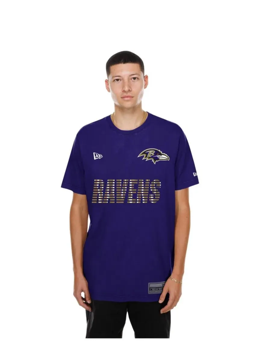 Футболка с длинным рукавом с принтом Baltimore Ravens Match New Era — изображение 2 из 5, фиолетовый