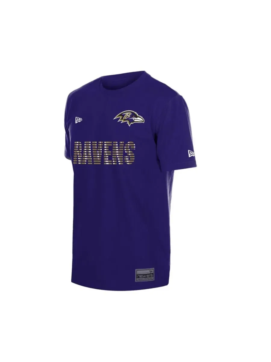 Футболка с длинным рукавом с принтом Baltimore Ravens Match New Era — изображение 4 из 5, фиолетовый