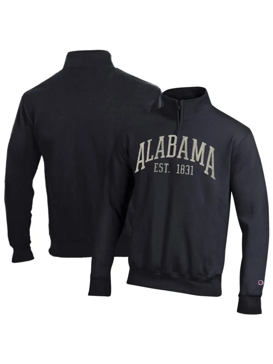 Свитшот с четверть-молнией Powerblend Alabama Crimson Tide Champion