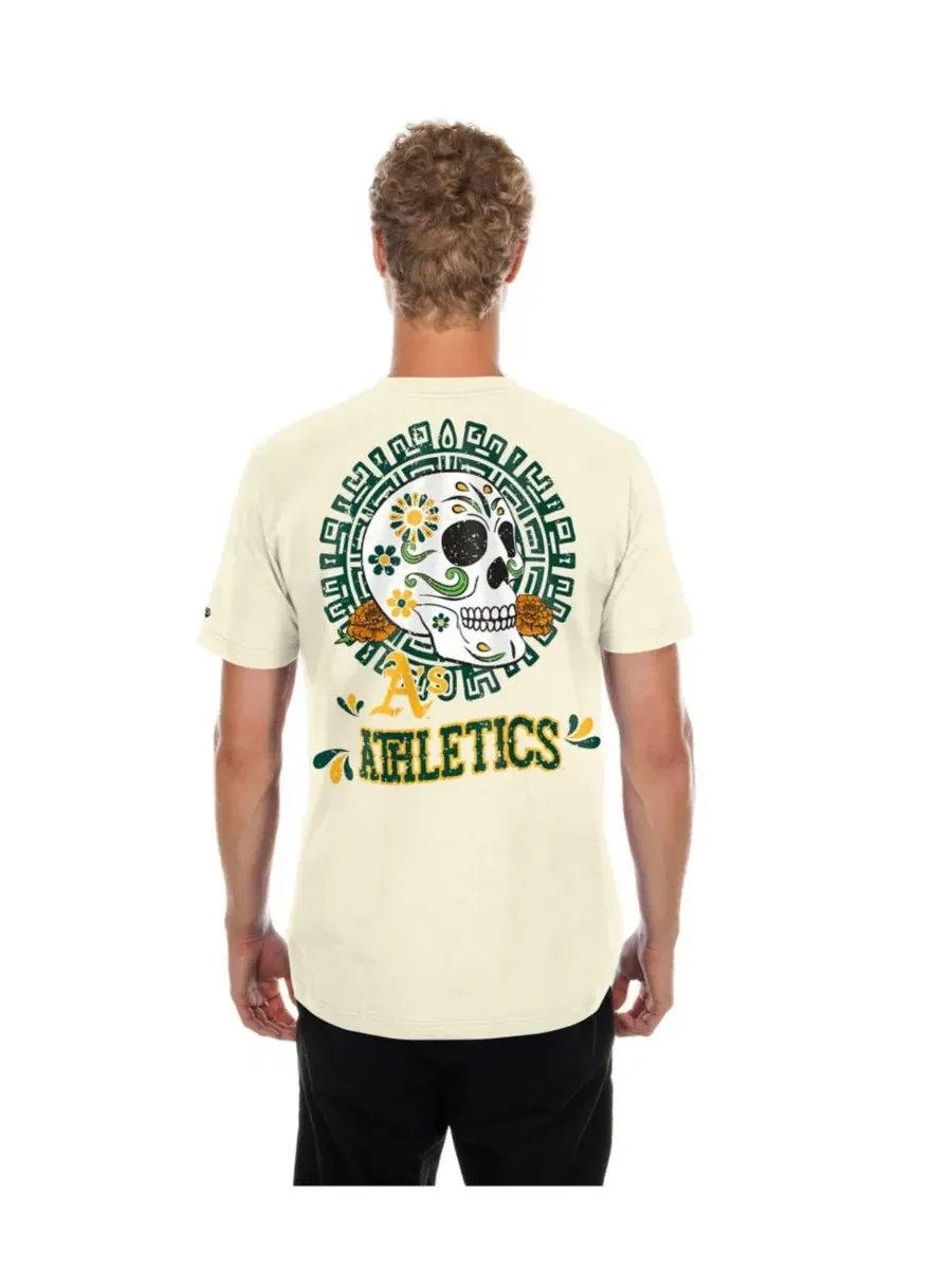 Футболка с принтом Sugar Skull Athletics New Era — изображение 2 из 4, прозрачный