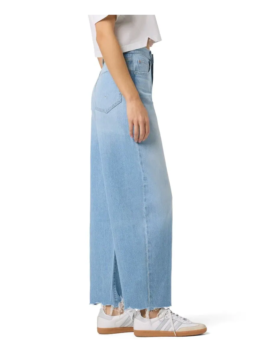 Джинсы с высокой посадкой, широкие, с потертостями Hudson Jeans, Hanalei — изображение 2 из 3