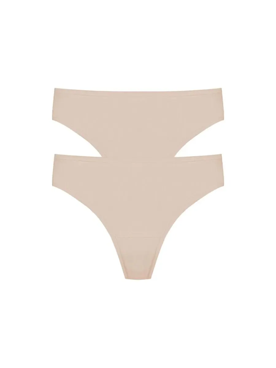 Трусы-слипы женские Natori, 2 шт., цвет Lt. Mocha