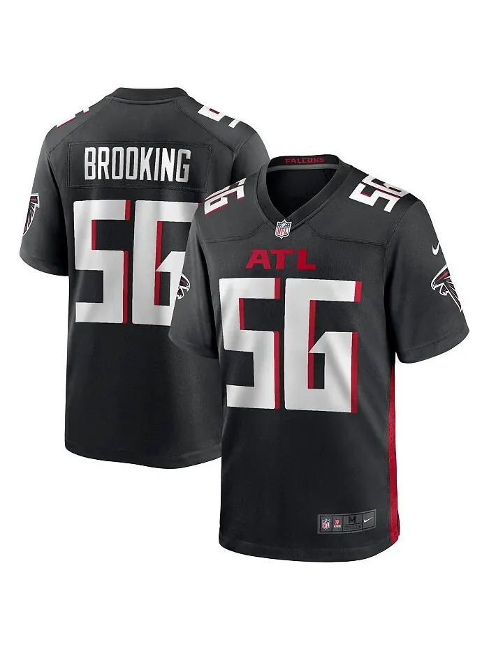Мужская черная майка для пенсионера Keith Brooking Atlanta Falcons Game Nike