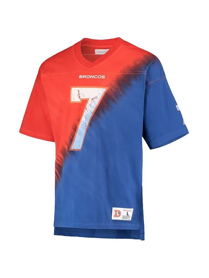 Мужская футболка John Elway Orange, Royal Denver Broncos с именем и номером игрока в отставке, с — изображение 2 из 2