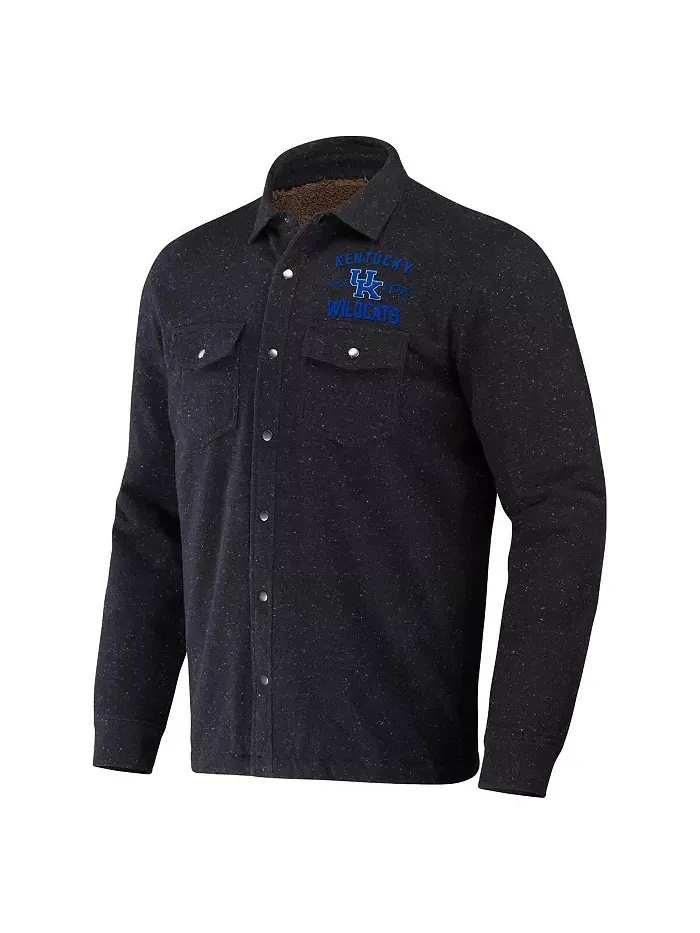 Мужская куртка-рубашка с подкладкой из шерпы Darius Rucker Collection, цвет вересковый уголь — изображение 3 из 3