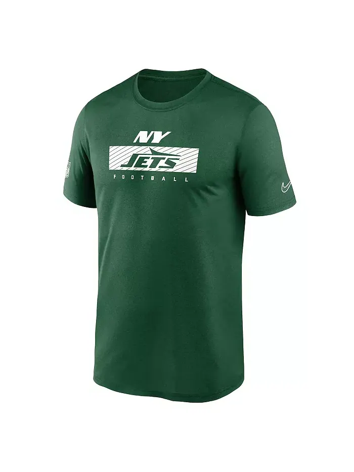 Мужская зеленая футболка New York Jets Sideline Legend Performance Nike — изображение 3 из 3