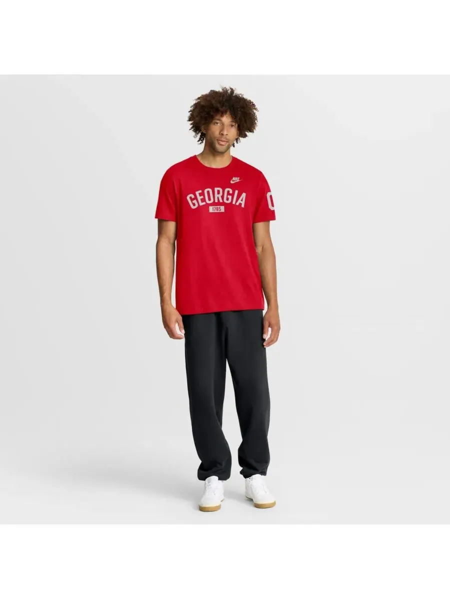 Nike Мужская красная футболка Georgia Bulldogs Legacy Arch — изображение 3 из 5, красный