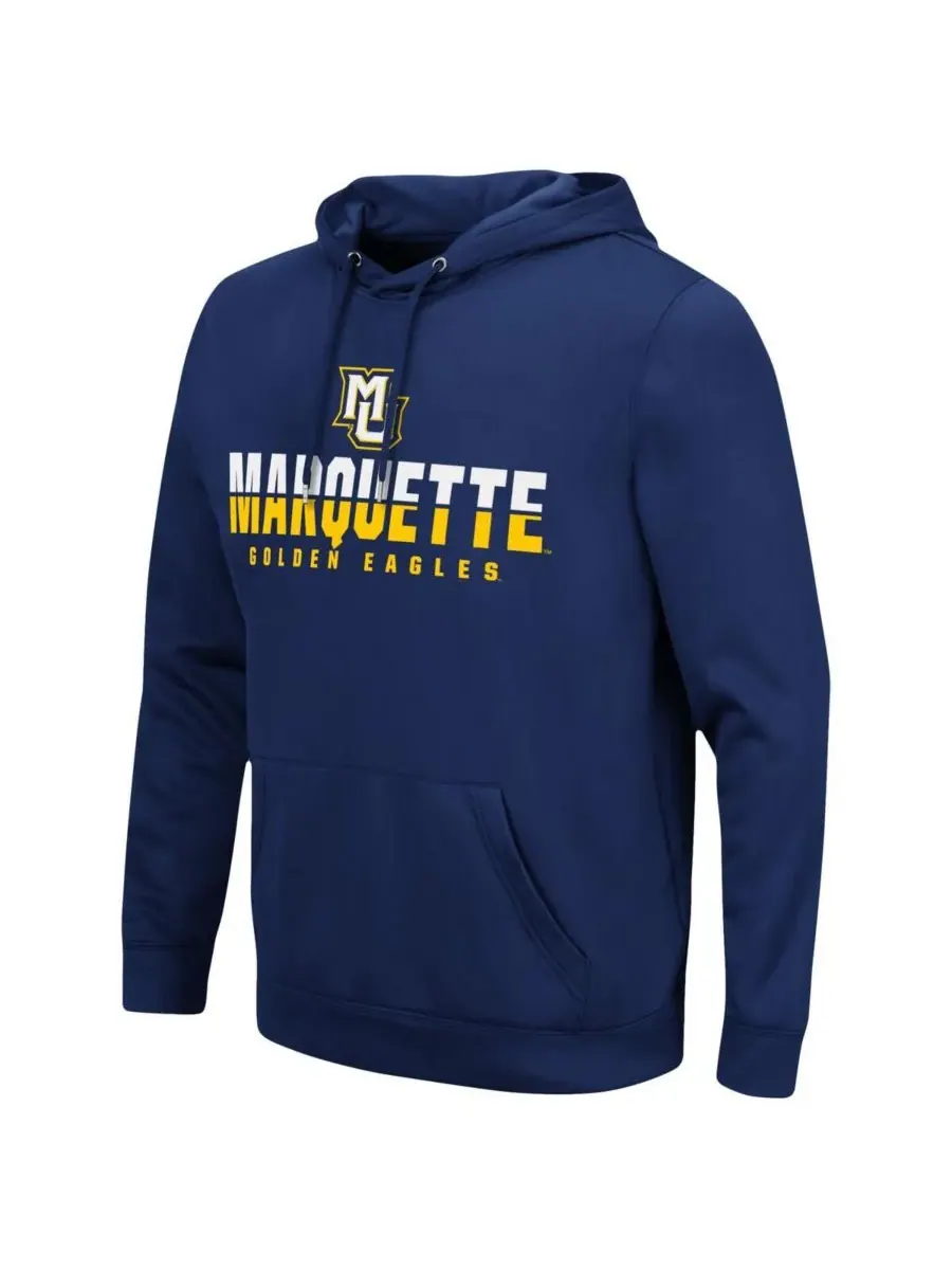 Colosseum Мужская толстовка с капюшоном Marquette Golden Eagles Lantern темно-синего цвета — изображение 3 из 3, темно-синий
