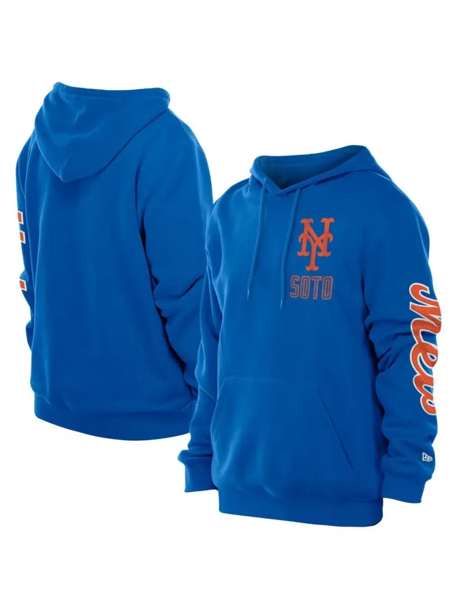Мужская толстовка с капюшоном Juan Soto Royal New York Mets Design Lab New Era