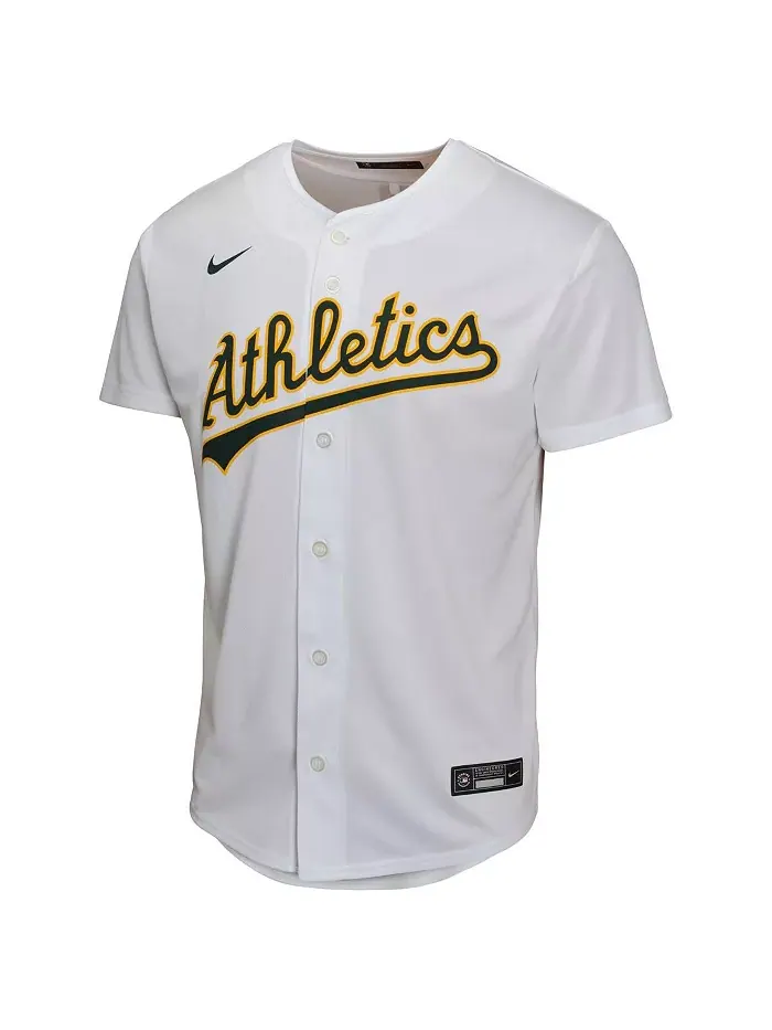 Домашняя игровая майка игрока Brent Rooker White Athletics для больших мальчиков и девочек Nike — изображение 3 из 3