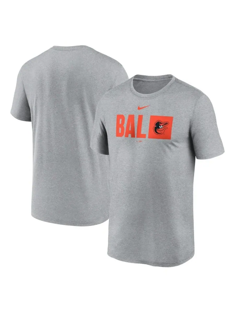 Nike Мужская футболка Baltimore Orioles Tricode Legend серого цвета