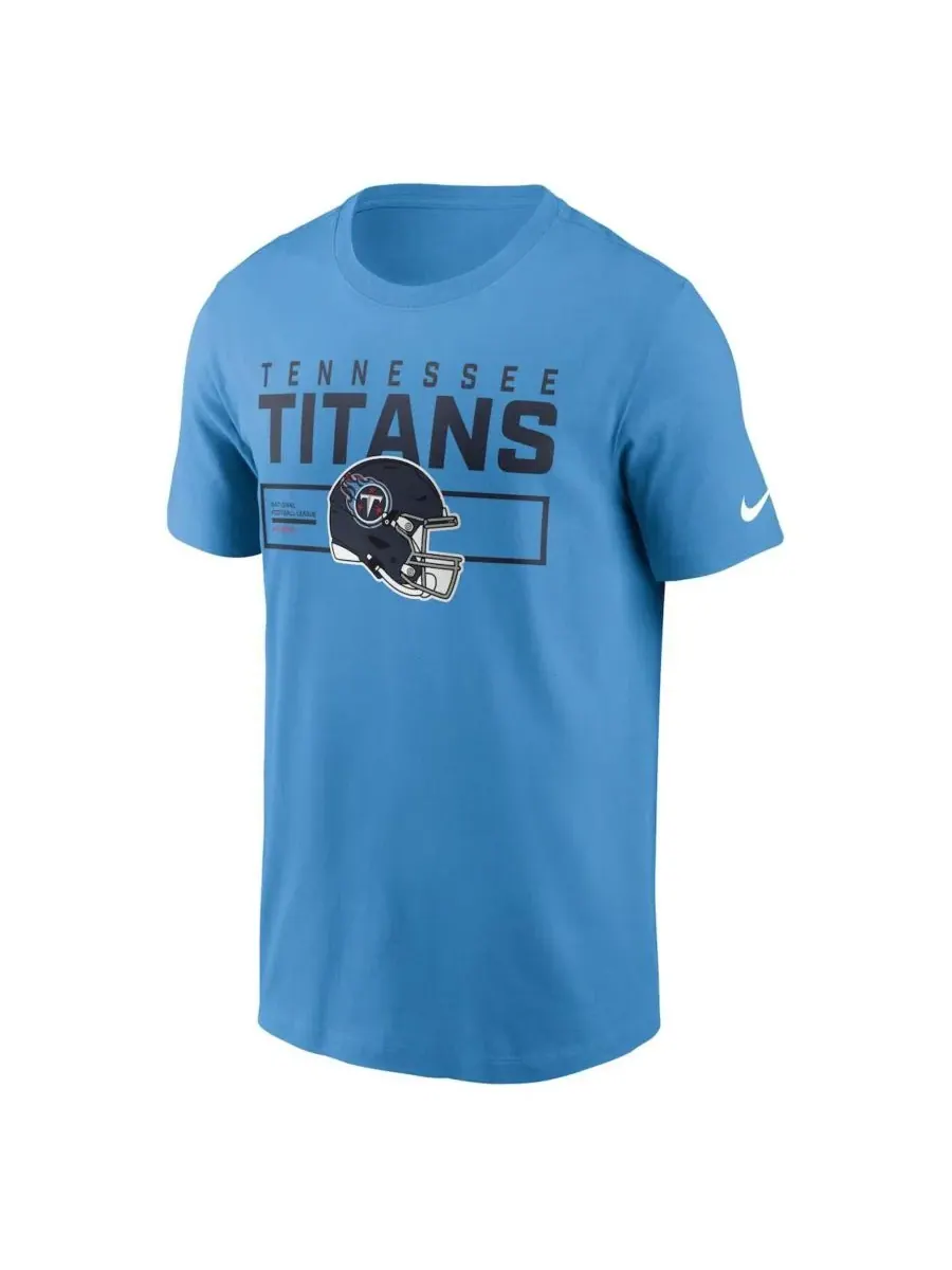 Nike Мужская светло-голубая футболка Tennessee Titans Primetime Helmet Essential — изображение 2 из 3, светлый синий