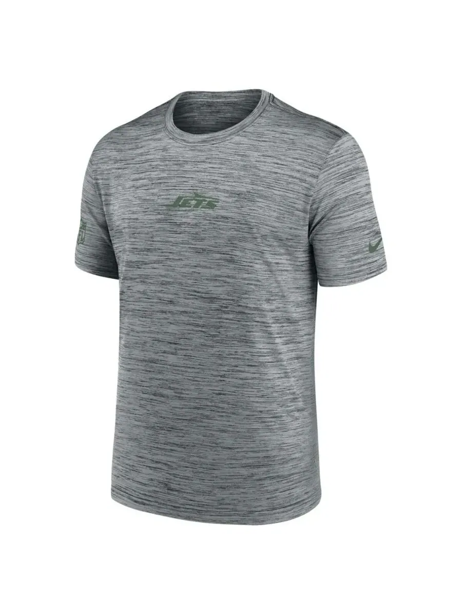 Nike Мужская серая футболка New York Jets Sideline Velocity Performance — изображение 2 из 3, серый