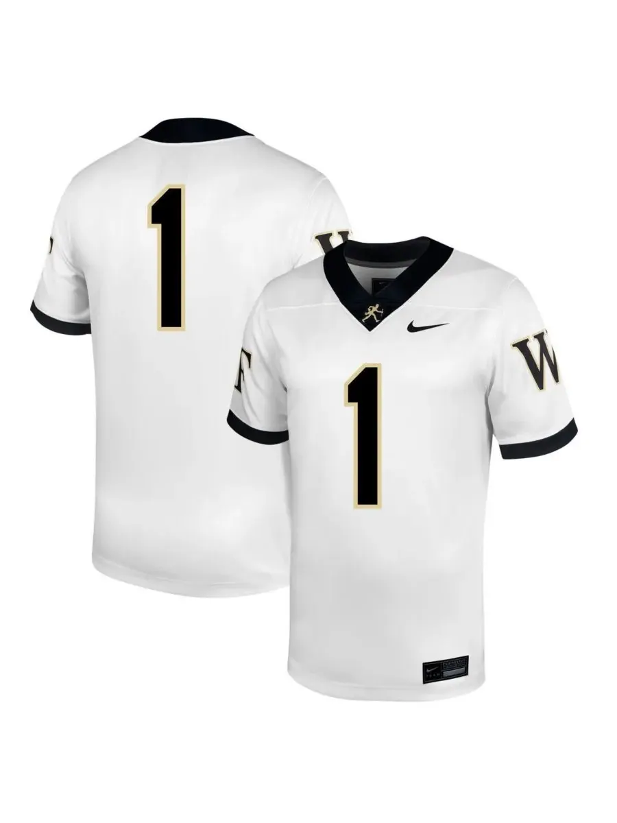 Nike Мужская белая футбольная майка Wake Forest Demon Deacons Untouchable