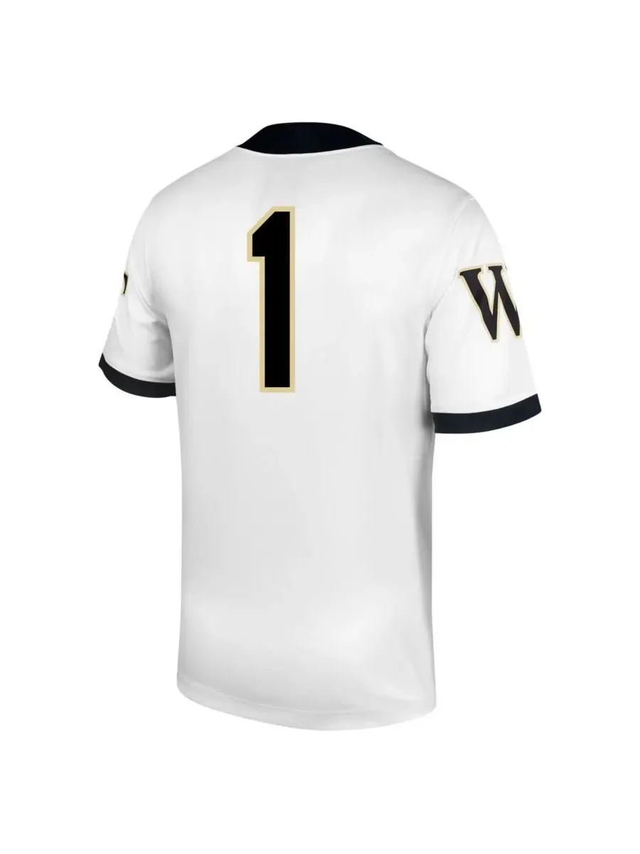 Nike Мужская белая футбольная майка Wake Forest Demon Deacons Untouchable — изображение 3 из 3, белый