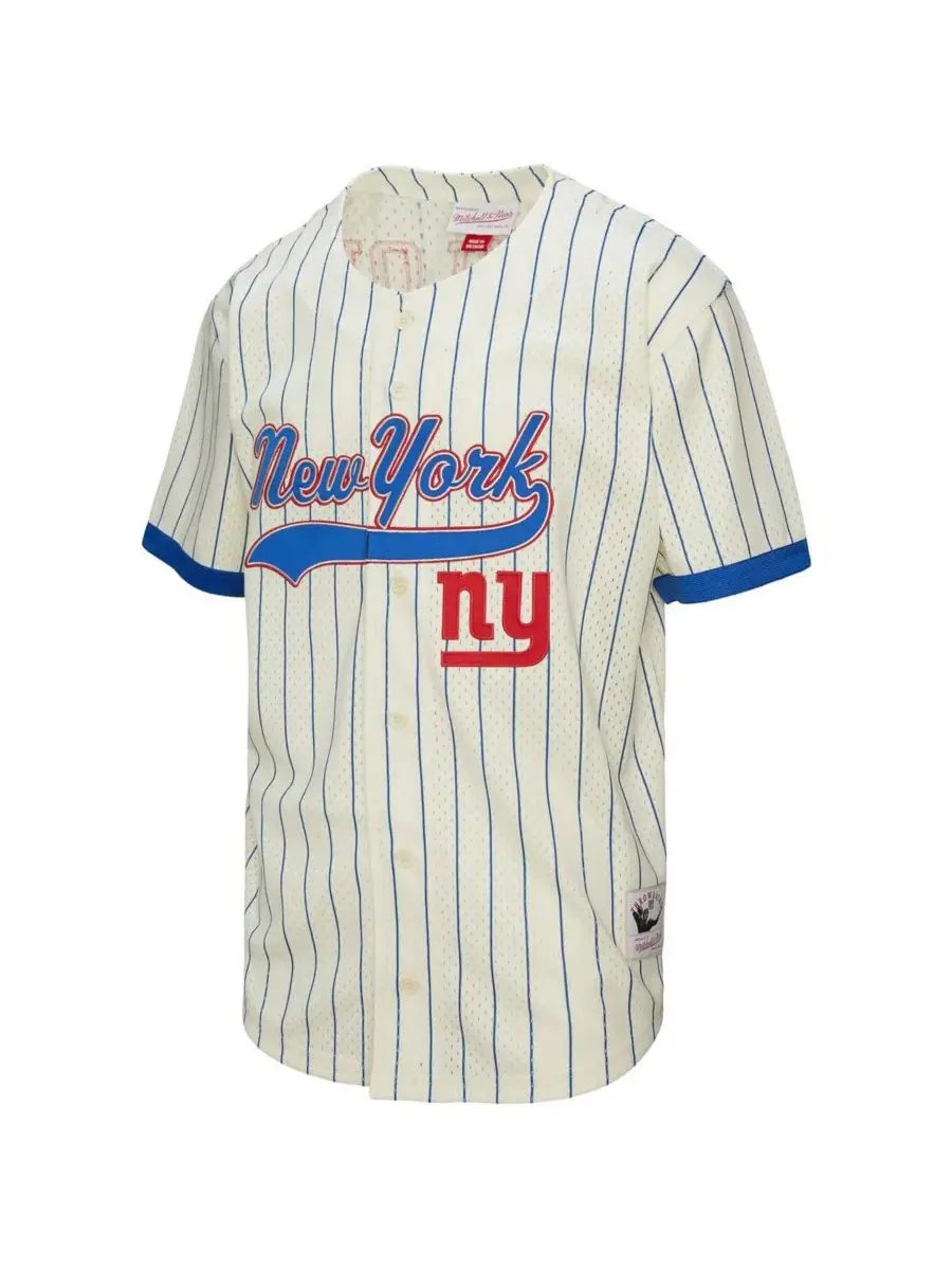 Mitchell & Ness Мужская бейсбольная майка Lawrence Taylor кремового цвета с сетчатой подкладкой и — изображение 5 из 5