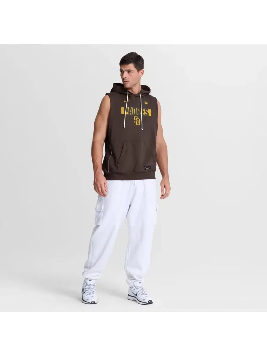 Мужская коричневая толстовка без рукавов San Diego Padres Authentic Collection Standard Issue — изображение 3 из 4