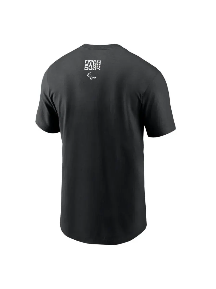Мужская черная футболка Dri-FIT с символикой Паралимпийских игр зимнего сезона 2034 года в штате — изображение 3 из 3, черный