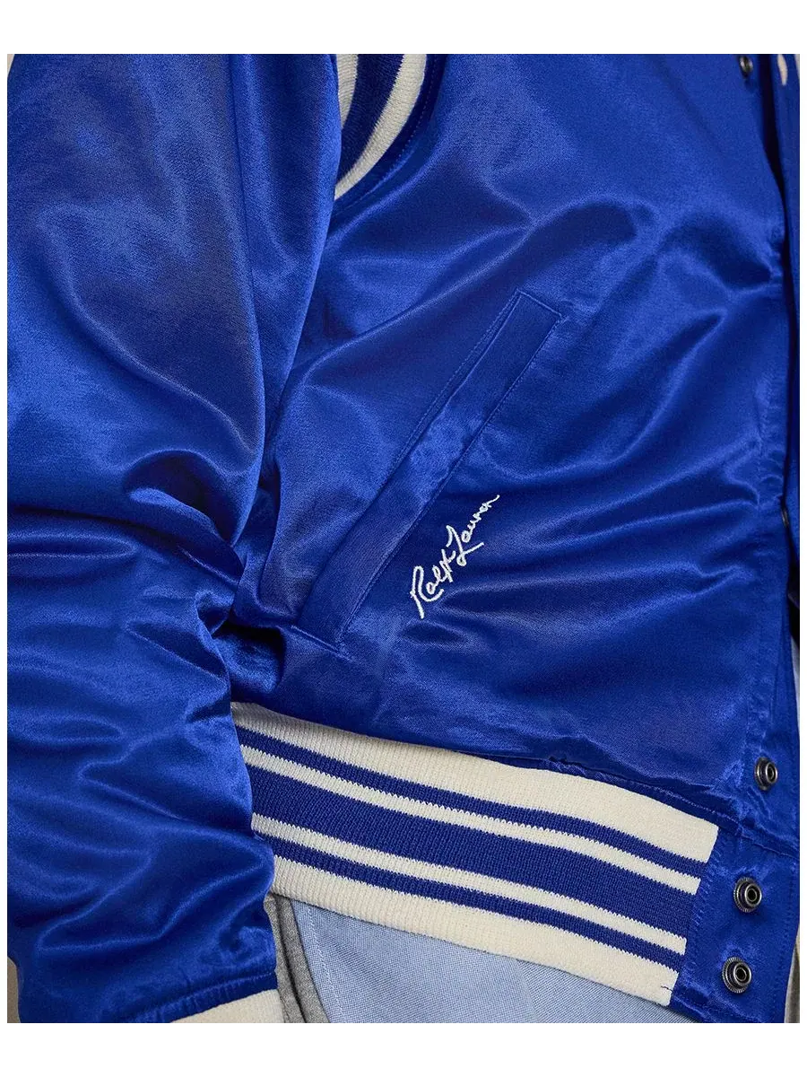 Мужская полосатая бейсбольная куртка "Доджерс" Polo Ralph Lauren — изображение 5 из 8
