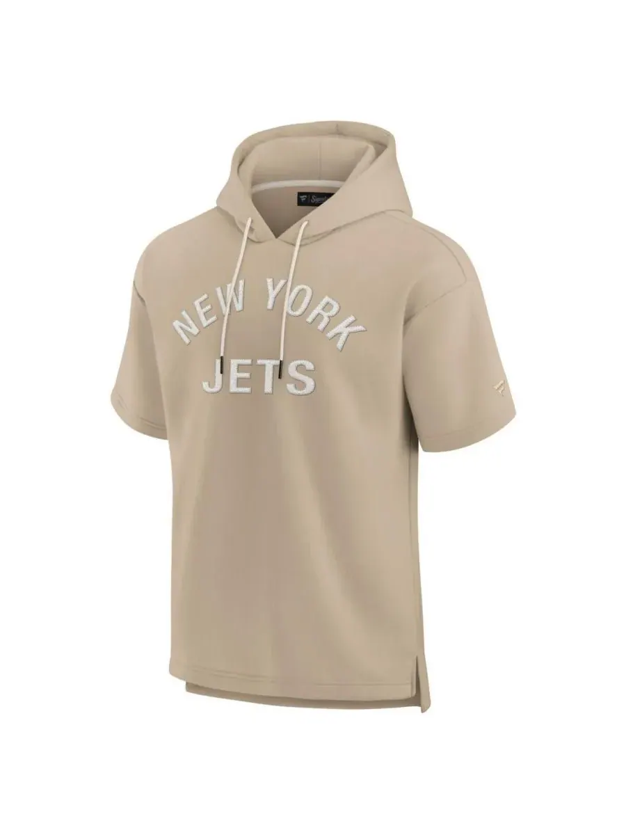 Fanatics Signature Мужская и женская толстовка с коротким рукавом из супермягкого флиса с — изображение 3 из 3, хаки
