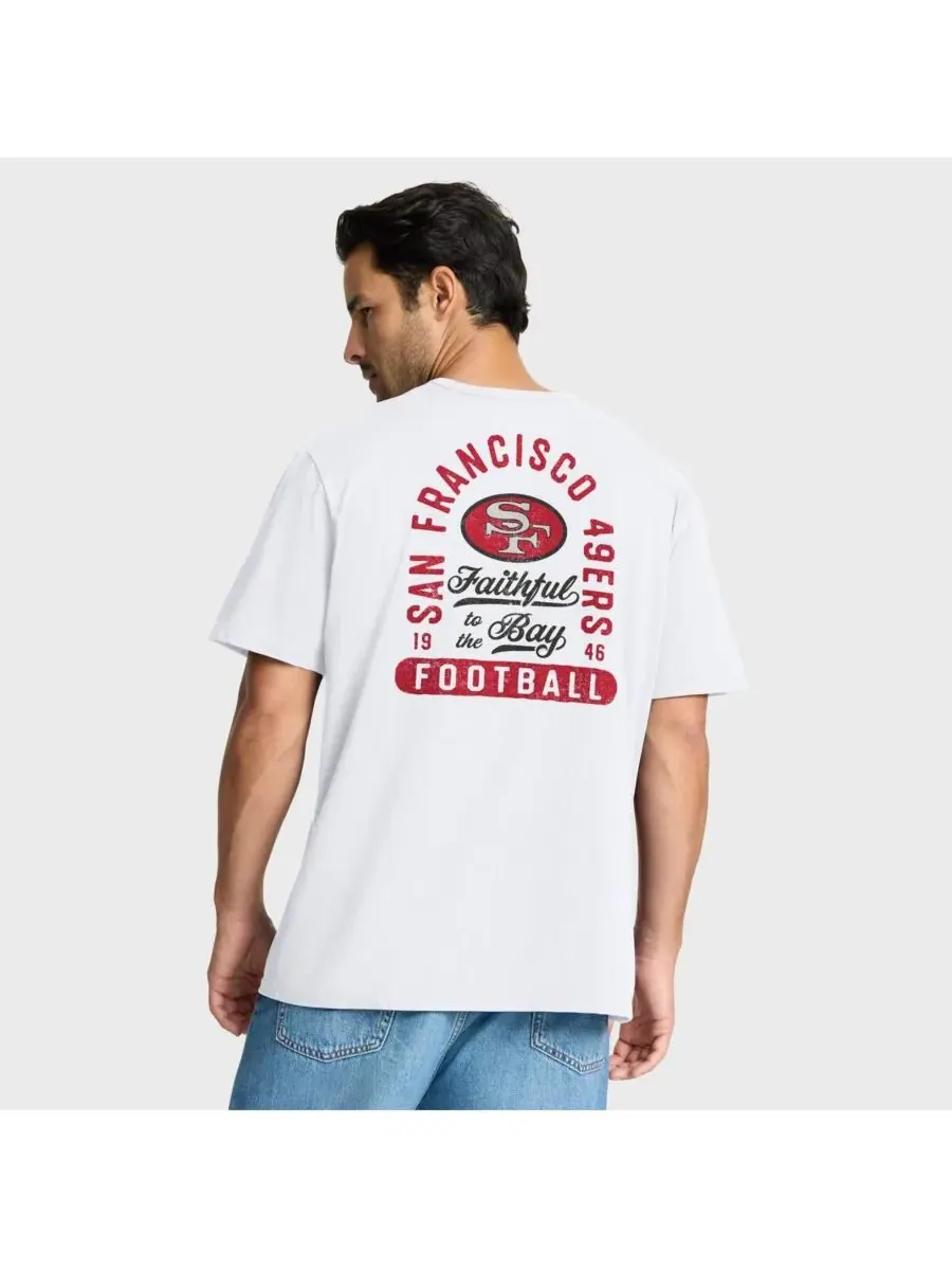 Fanatics Мужская белая футболка San Francisco 49ers Fluid Motion Legacy — изображение 2 из 5, белый