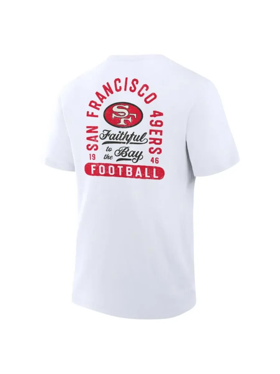 Fanatics Мужская белая футболка San Francisco 49ers Fluid Motion Legacy — изображение 5 из 5, белый