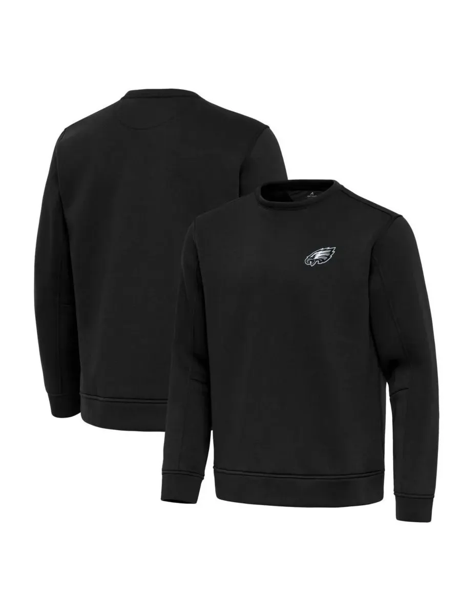 Antigua Мужская черная легкая толстовка-пуловер с символикой Philadelphia Eagles Relevant