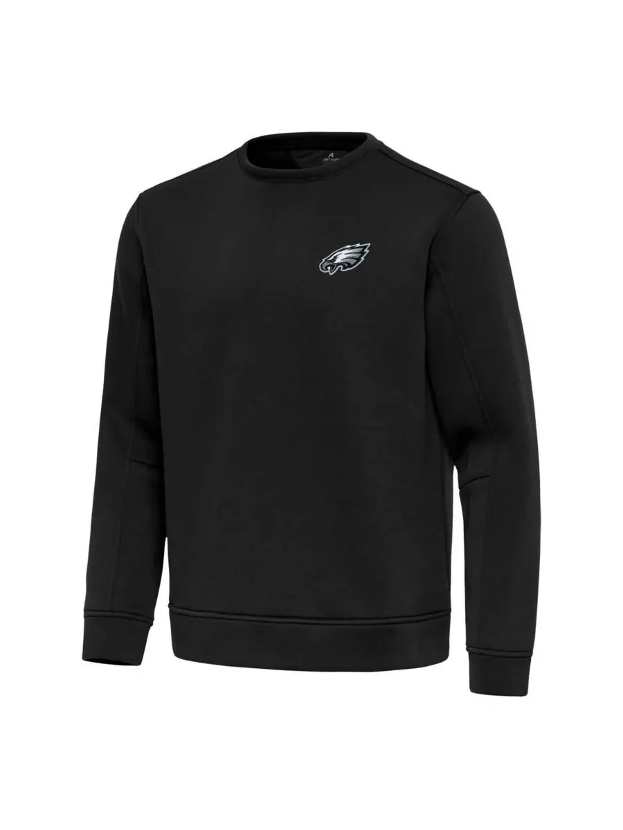Antigua Мужская черная легкая толстовка-пуловер с символикой Philadelphia Eagles Relevant — изображение 3 из 3, черный