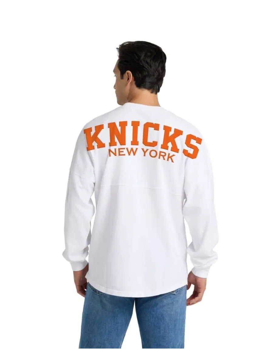 Футболка с длинным рукавом с принтом New York Knicks Spirit Jersey Fanatics — изображение 2 из 2, белый