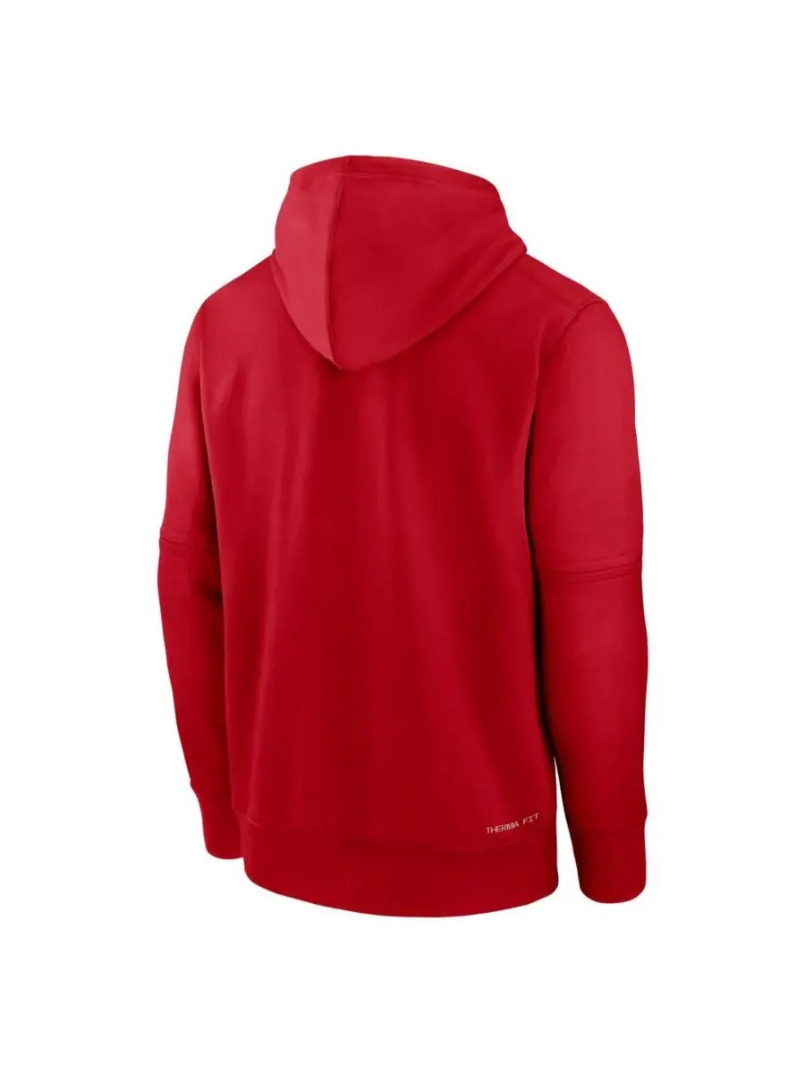 Nike Мужская красная толстовка Los Angeles Angels Authentic Collection Therma-FIT — изображение 3 из 3, красный