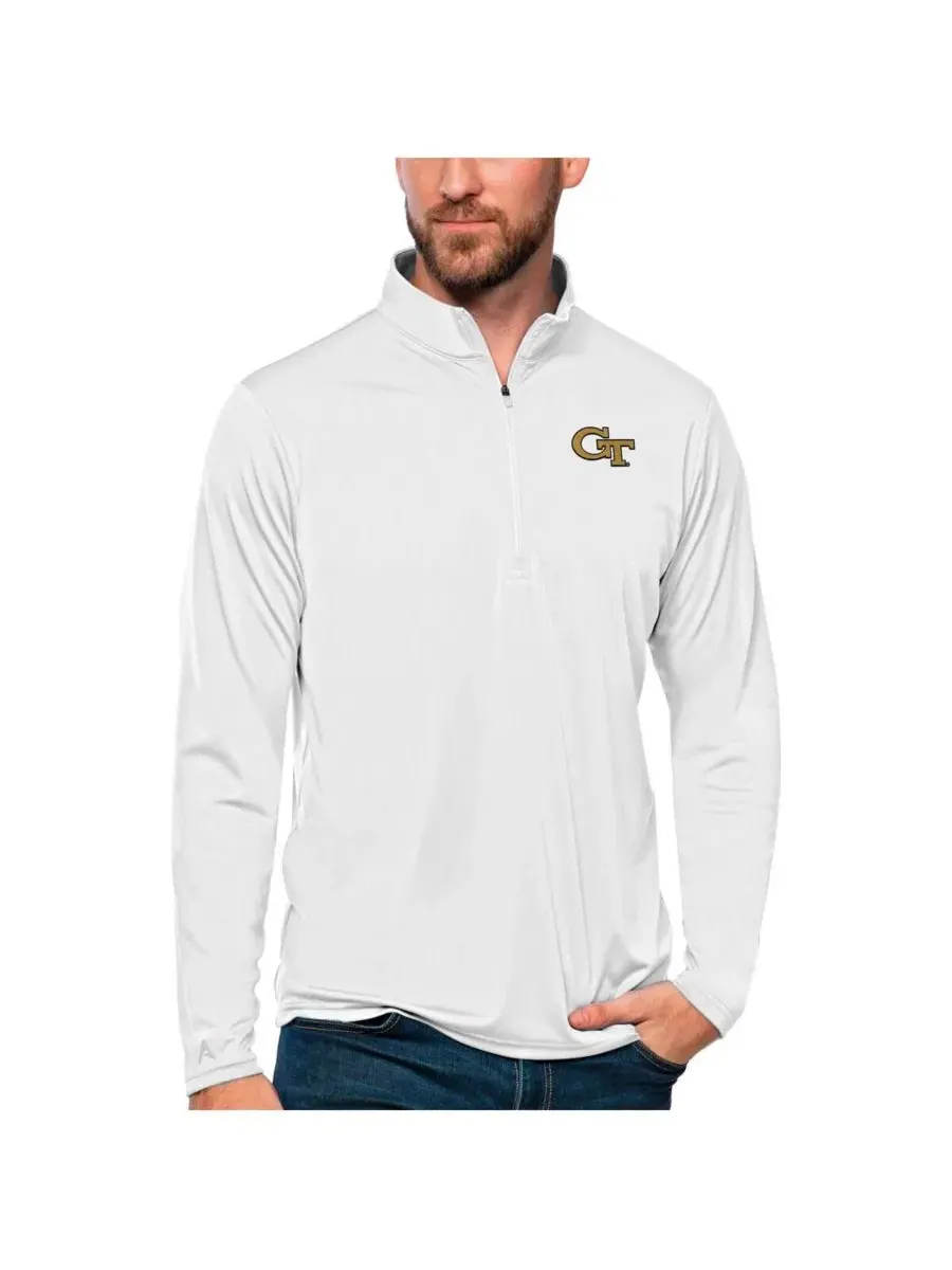 Легкий пуловер с четверть-застежкой Antigua Tribute Quarter-Zip Top