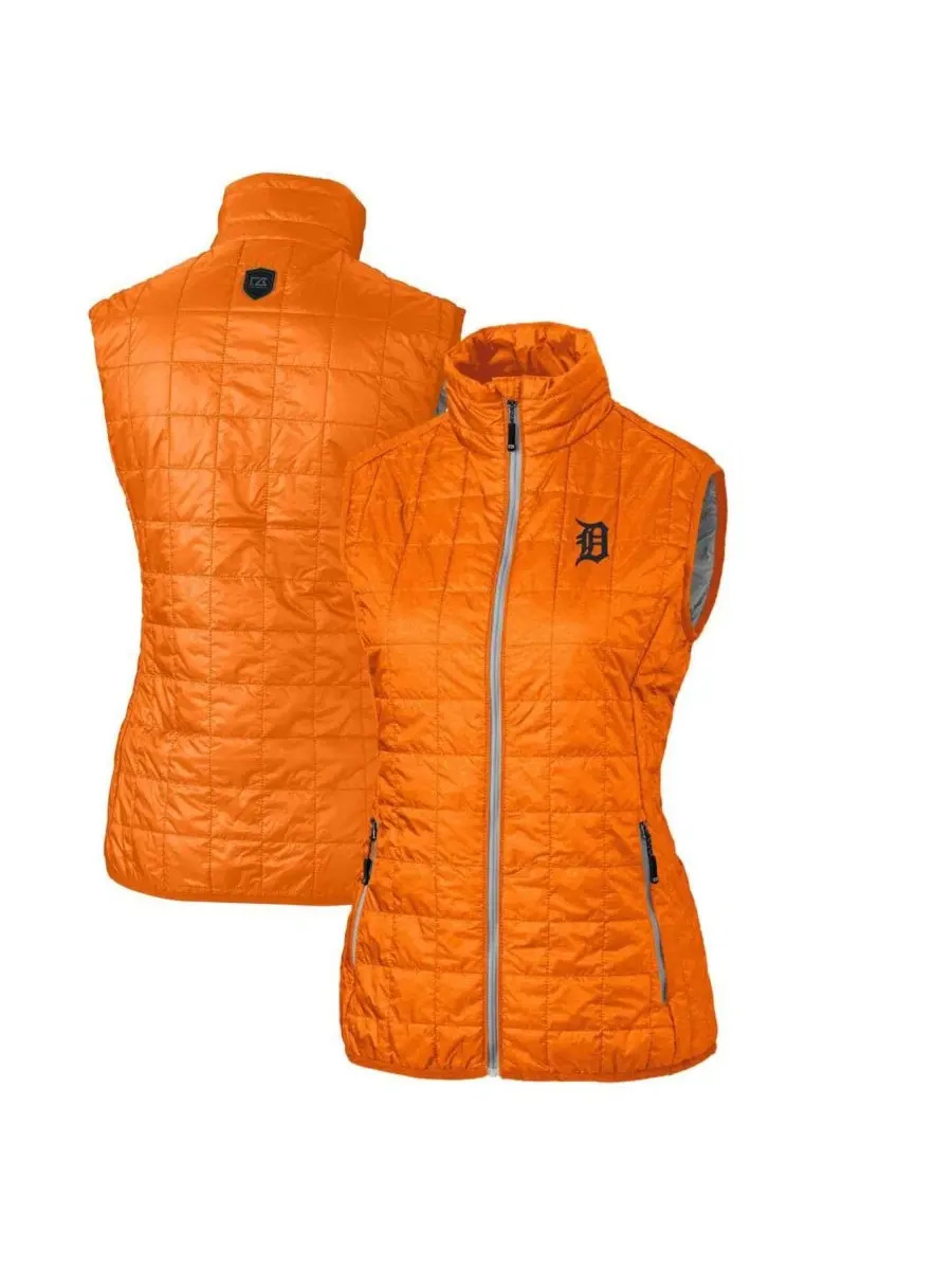 Женский жилет с принтом Detroit Tigers Rainier PrimaLoft Eco Cutter & Buck