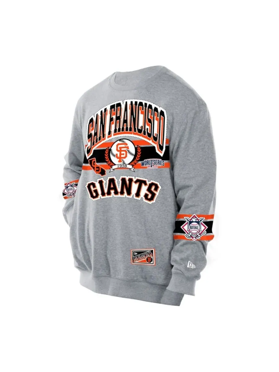 Свитшот с принтом Sport Classics San Francisco Giants New Era — изображение 2 из 4, серый