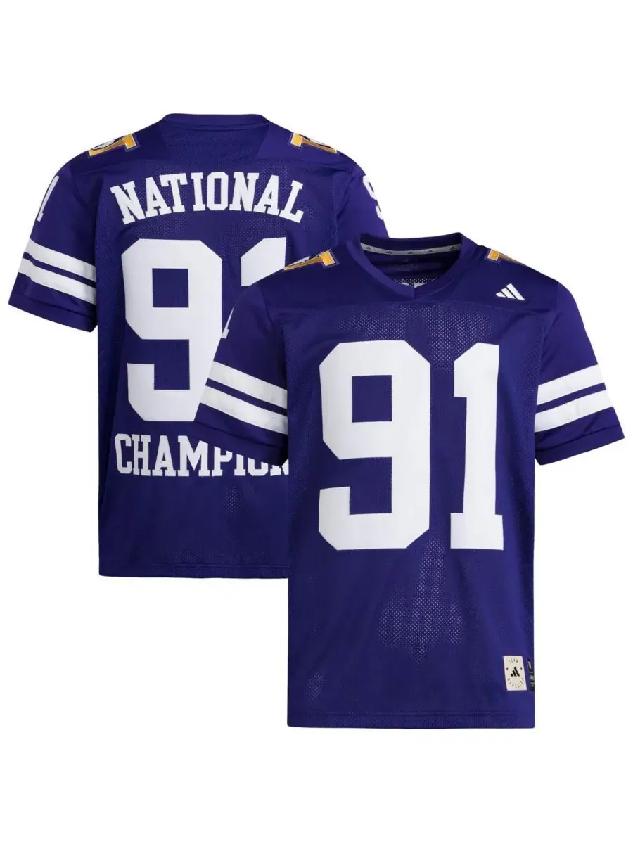 Футболка Adidas Washington Huskies 1991 National Championship Anniversary Icon Football Jersey