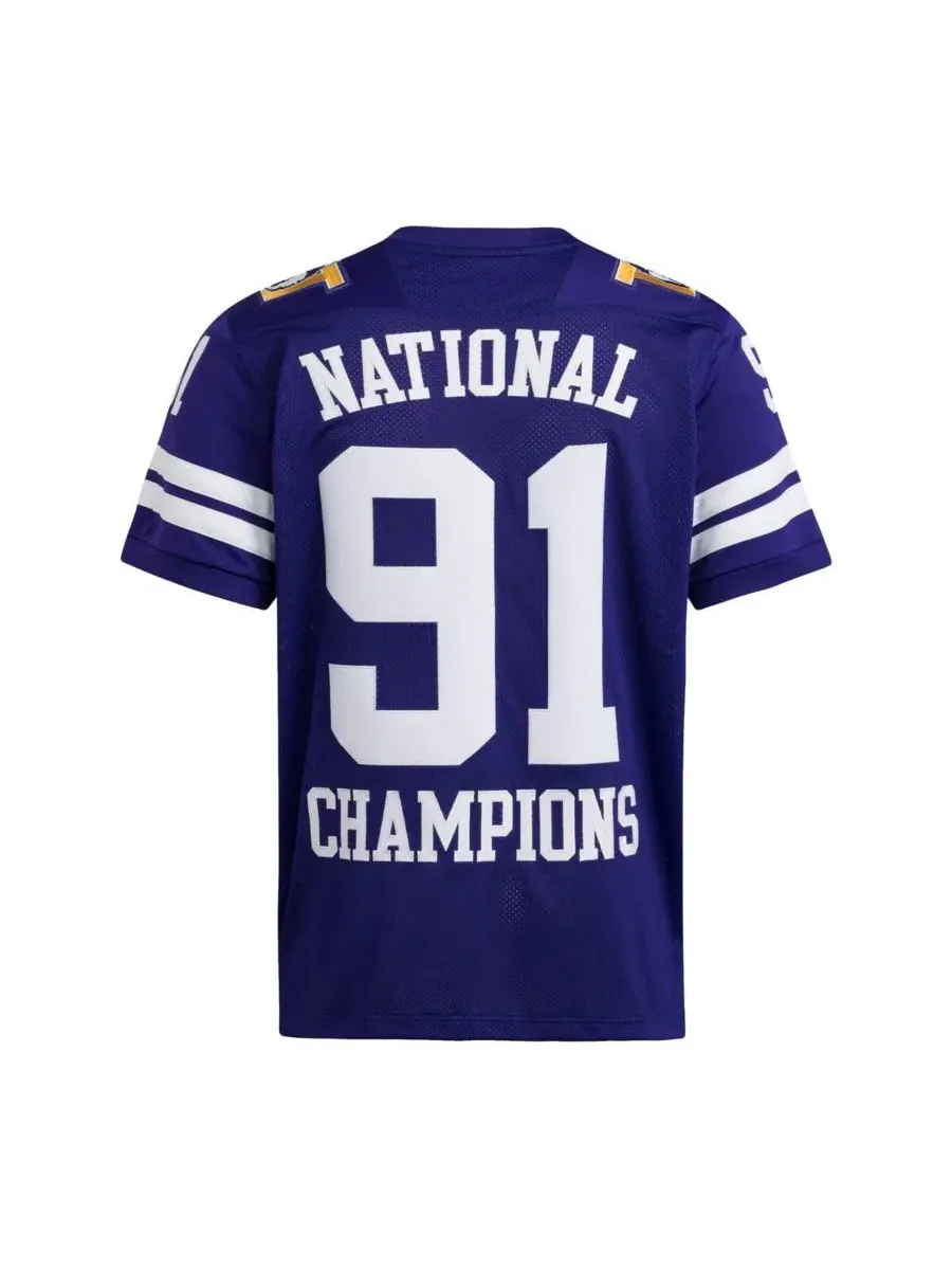 Футболка Adidas Washington Huskies 1991 National Championship Anniversary Icon Football Jersey — изображение 3 из 3