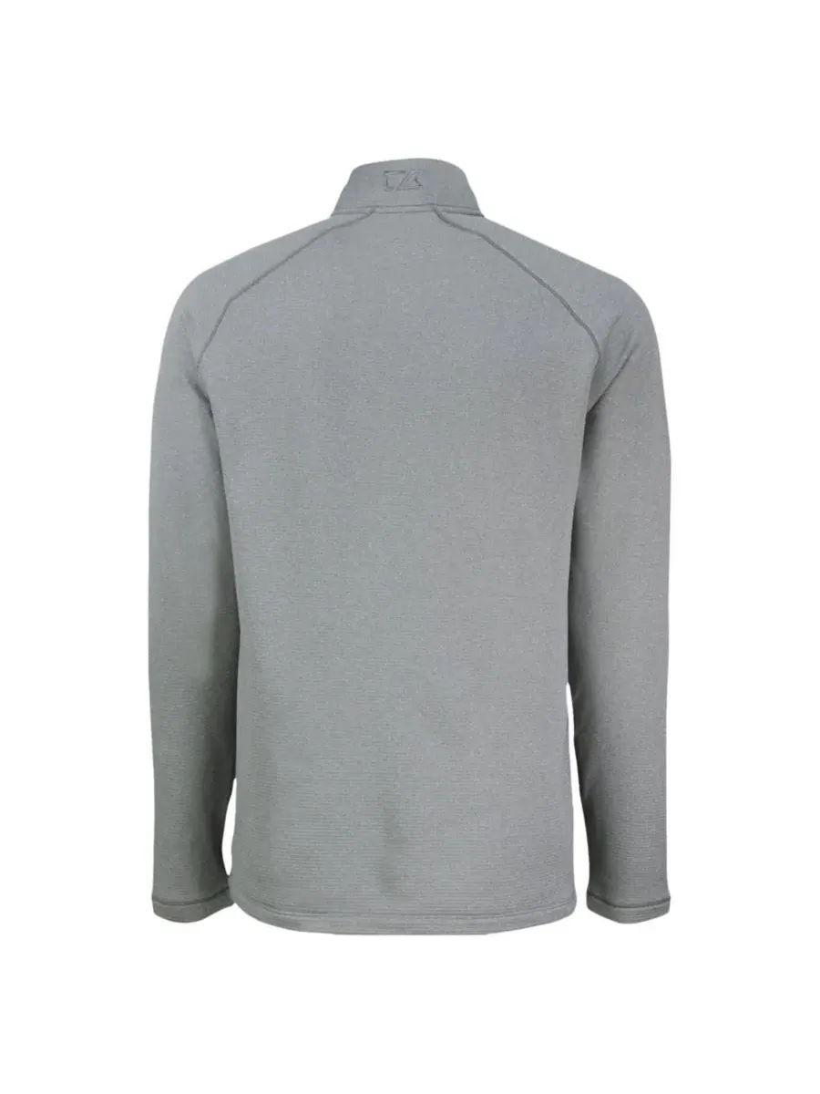 Свитшот с четверть-застежкой-молнией, реглан, Peshastin Eco Fleece Cutter & Buck — изображение 3 из 3, серый
