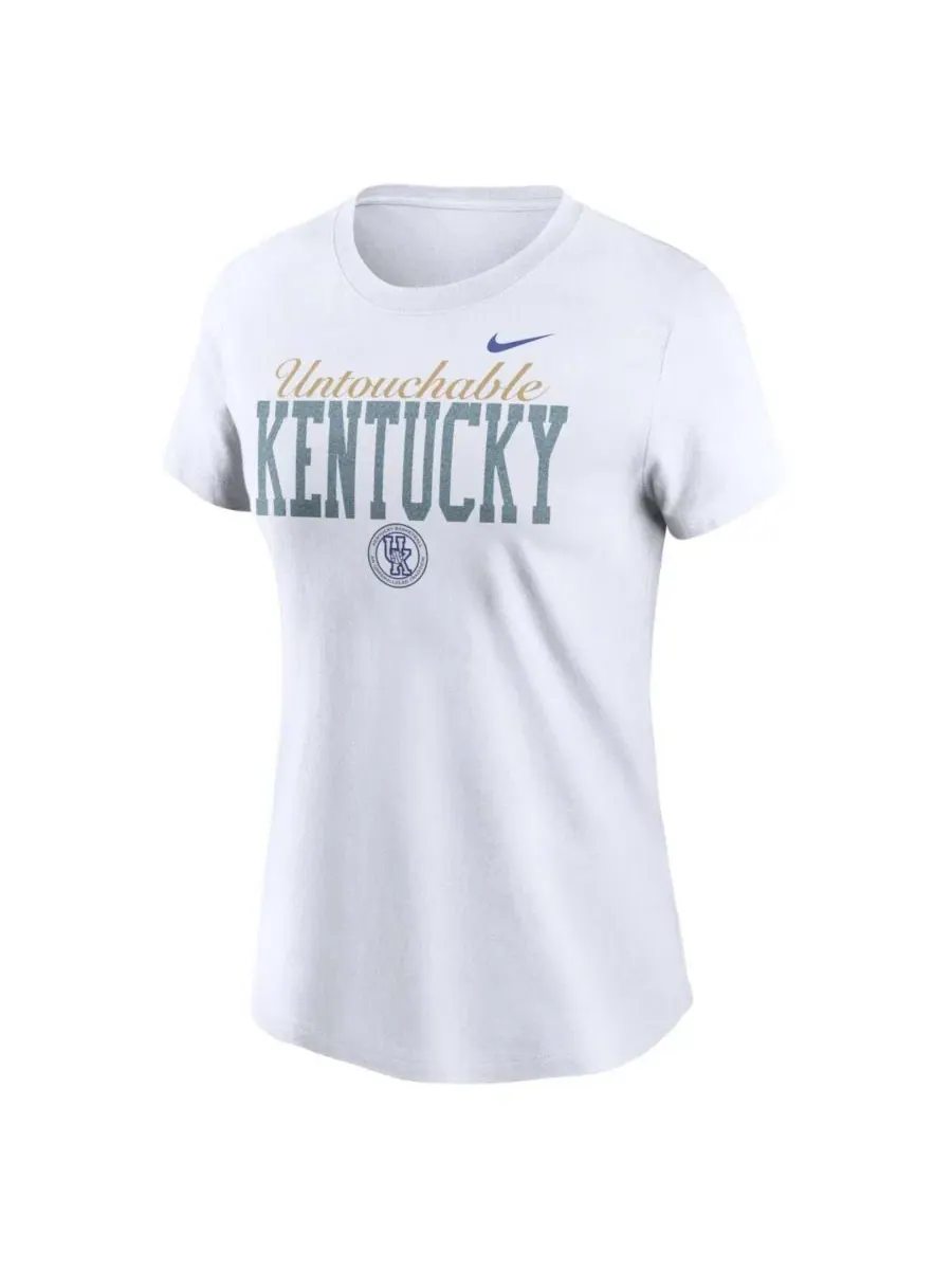 Футболка с коротким рукавом Kentucky Wildcats Nike — изображение 3 из 3, белый