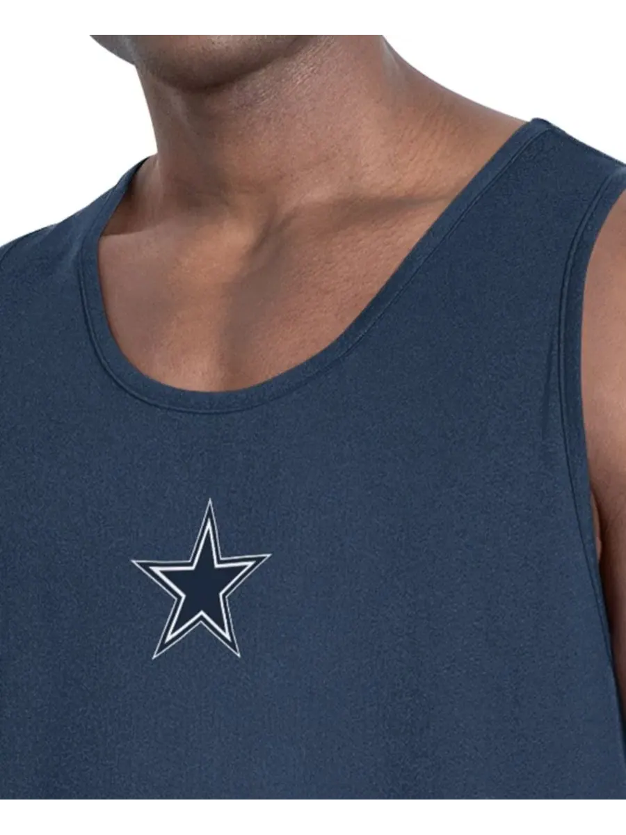 Майка-борцовка без рукавов с принтом Energy Scoop Neck Tank Top MSX by Michael Strahan — изображение 3 из 4, темно-синий