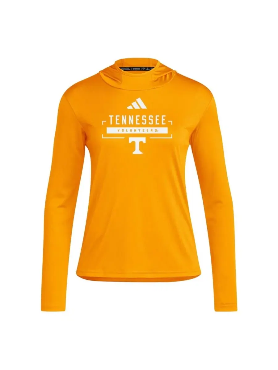 Женская худи с капюшоном и длинным рукавом, модель Tennessee Volunteers D4T adidas — изображение 2 из 2, оранжевый