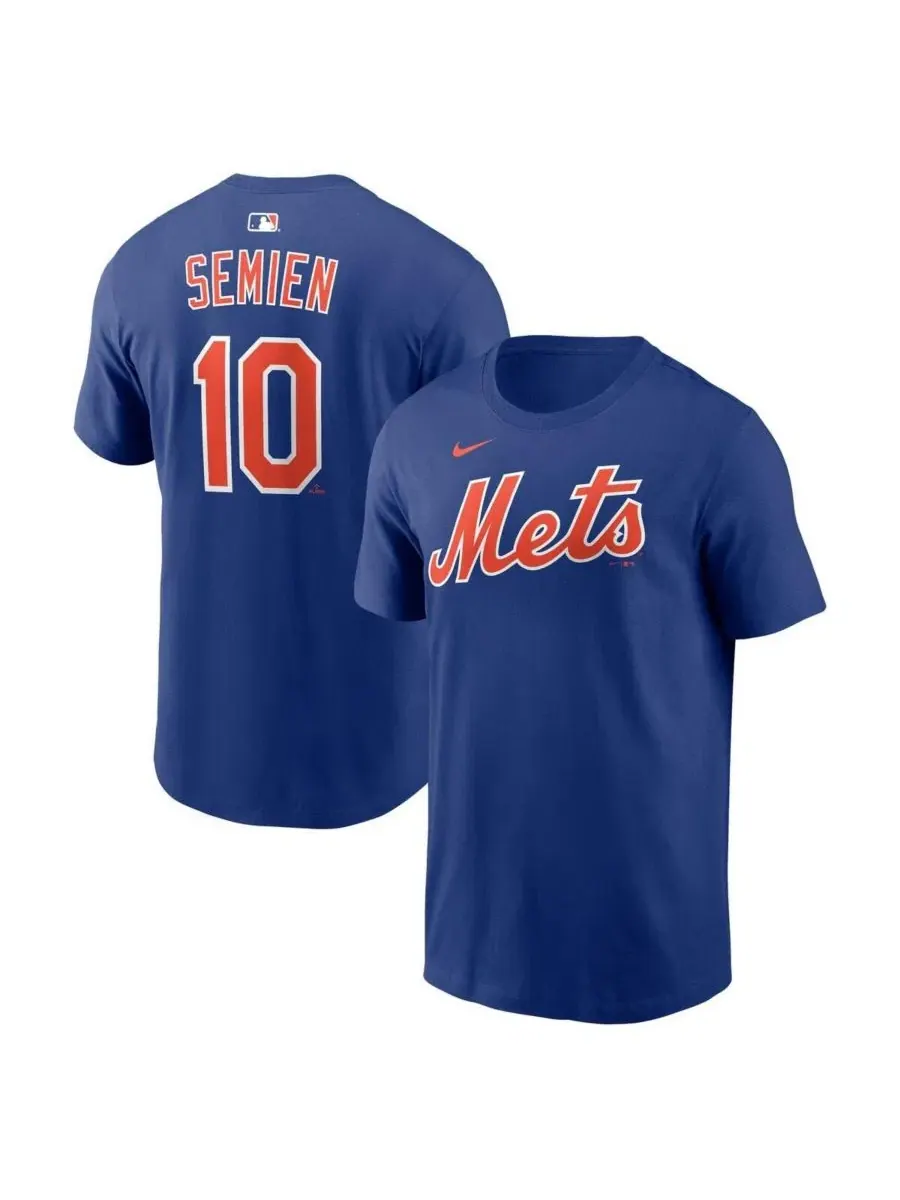 Мужская футболка Marcus Semien Royal New York Mets с именем и номером Nike